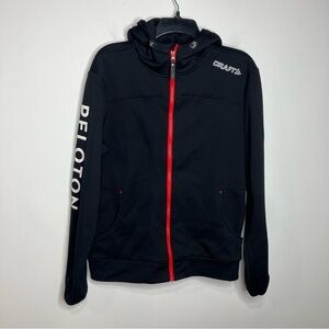 Craft peloton printed full zip jacket‎ black size medium